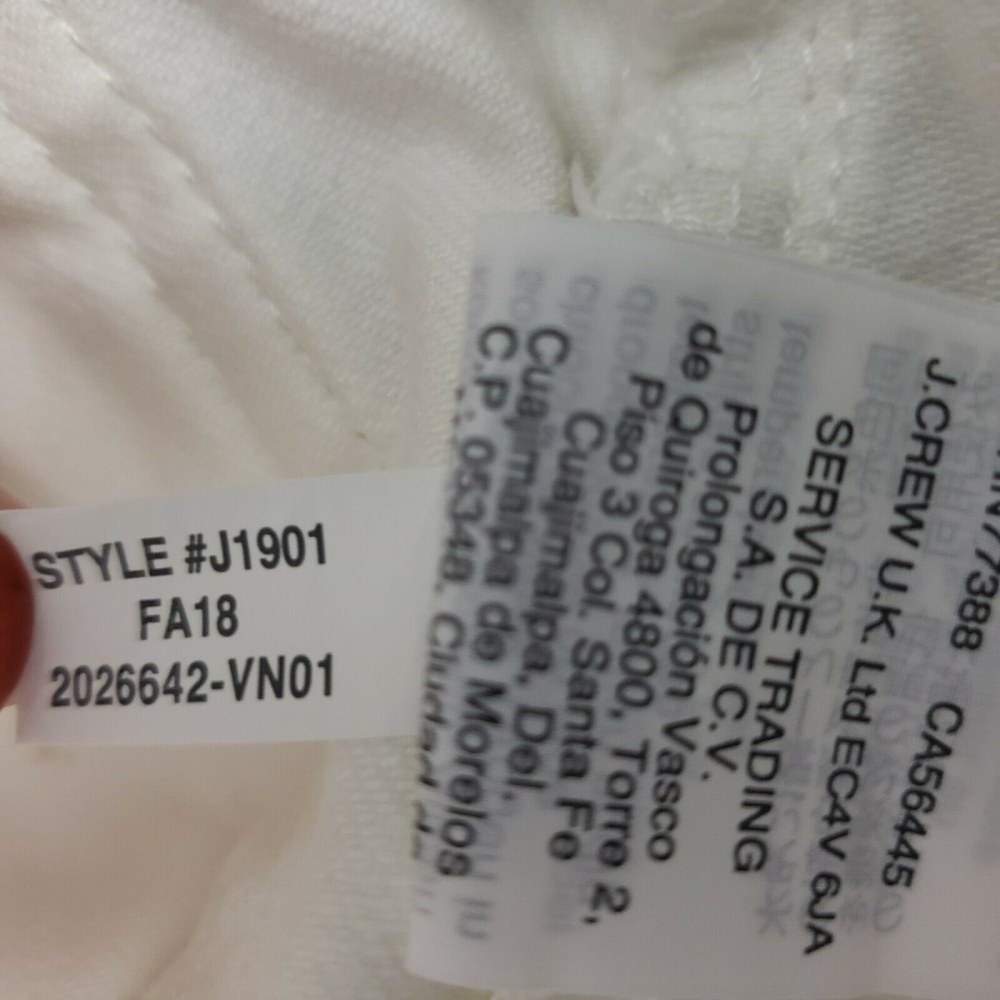 Point Sur wide leg crop pants jeans 31 tall white - Picture 8 of 8